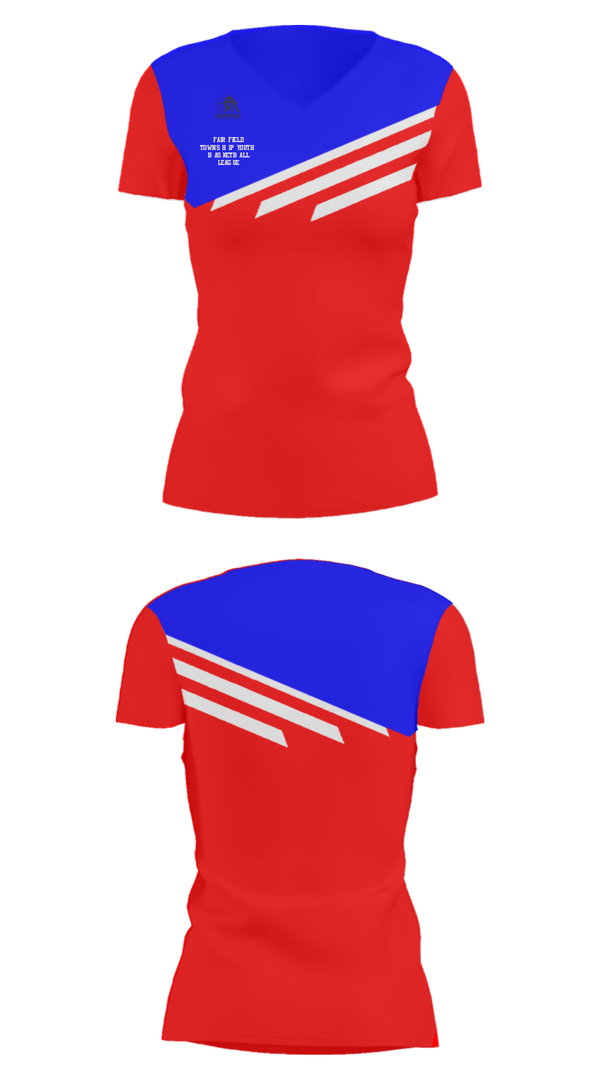 Women's Short Sleeve Vneck Shirt, Fairfield Township Youth Basketball League, Men's Basketball, Teamtime, Team time, sublimation, custom sports apparel, team uniforms, spirit wear, spiritwear, sports uniforms, custom shirts, team store, custom team store, fundraiser sports, apparel fundraiser