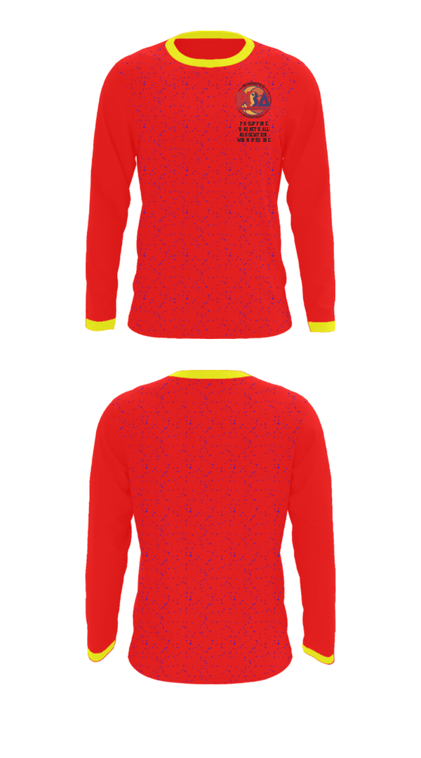 Long Sleeve Performance Shirt, Philippine Basketball Association Winnipeg Inc, Men's Basketball, Teamtime, Team time, sublimation, custom sports apparel, team uniforms, spirit wear, spiritwear, sports uniforms, custom shirts, team store, custom team store, fundraiser sports, apparel fundraiser