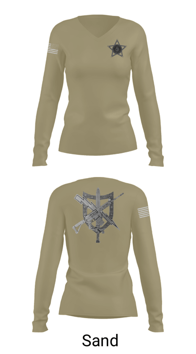 Baldwin County Sheriff's Office - GA 37068795 Women's Long Sleeve V-neck Shirt - 47