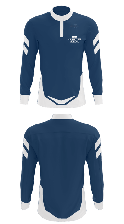 Lima Christian School 24277331 Quarter Zip Jacket - 27