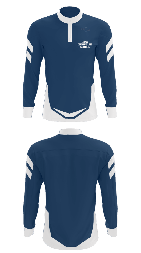 Quarter Zip Jacket, Lima Christian School, Spirit Store, Teamtime, Team time, sublimation, custom sports apparel, team uniforms, spirit wear, spiritwear, sports uniforms, custom shirts, team store, custom team store, fundraiser sports, apparel fundraiser