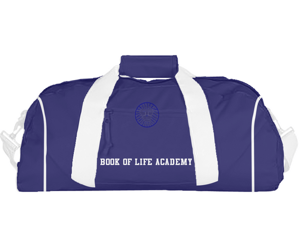 Duffle Bag, Book Of Life Academy, Spirit Store, Teamtime, Team time, sublimation, custom sports apparel, team uniforms, spirit wear, spiritwear, sports uniforms, custom shirts, team store, custom team store, fundraiser sports, apparel fundraiser