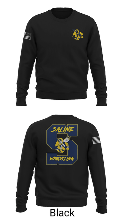Saline Middle School Wrestling 11317795 Crew Neck Sweatshirt - 9