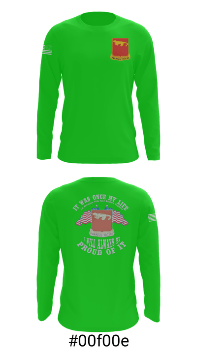 Alpha Battery 1st Battalion 75th Field Artillery 73323132 Long Sleeve Performance Shirt - 3