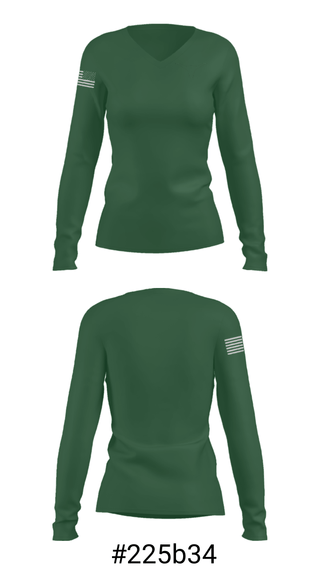 Women's Long Sleeve Vneck Shirt, Eleanor Lemaire Junior High School Wrestling, Wrestling, Teamtime, Team time, sublimation, custom sports apparel, team uniforms, spirit wear, spiritwear, sports uniforms, custom shirts, team store, custom team store, fundraiser sports, apparel fundraiser
