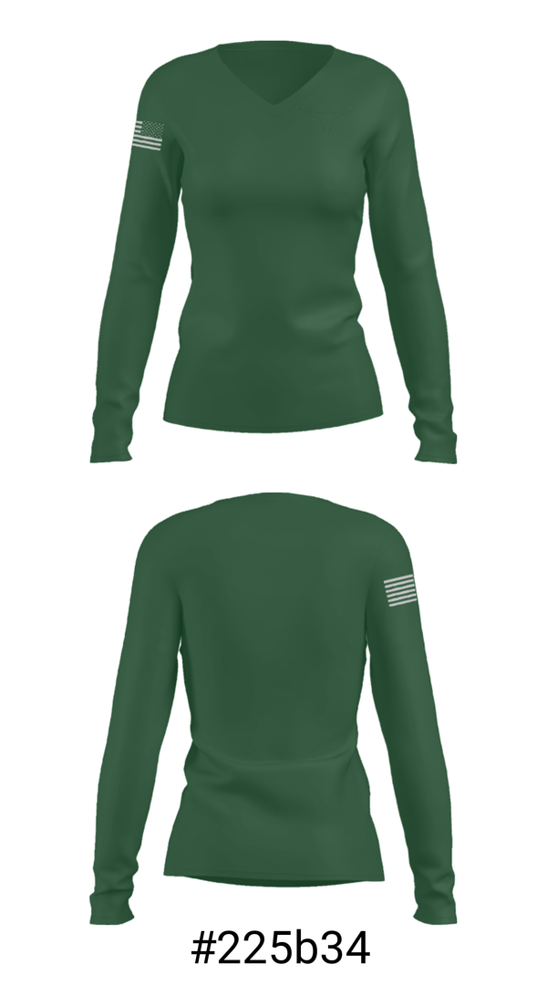 Women's Long Sleeve Vneck Shirt, Eleanor Lemaire Junior High School Wrestling, Wrestling, Teamtime, Team time, sublimation, custom sports apparel, team uniforms, spirit wear, spiritwear, sports uniforms, custom shirts, team store, custom team store, fundraiser sports, apparel fundraiser