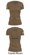 GOD'S GANGSTER 5799202 Women's Short Sleeve V-neck Shirt - 12