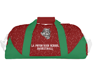 Duffle Bag, La Pryor High School Basketball, Men's Basketball, Teamtime, Team time, sublimation, custom sports apparel, team uniforms, spirit wear, spiritwear, sports uniforms, custom shirts, team store, custom team store, fundraiser sports, apparel fundraiser