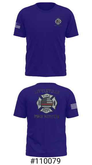 Short Sleeve Performance Shirt, Littleville Fire & Rescue, Fire Department, Teamtime, Team time, sublimation, custom sports apparel, team uniforms, spirit wear, spiritwear, sports uniforms, custom shirts, team store, custom team store, fundraiser sports, apparel fundraiser