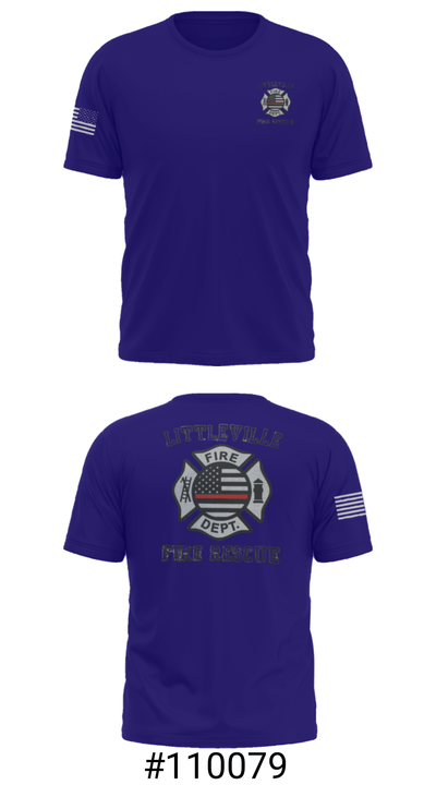 Littleville Fire & Rescue 55821755 Short Sleeve Performance Shirt - 6