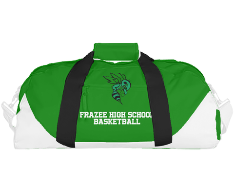 Duffle Bag, Frazee High School Basketball, Men's Basketball, Teamtime, Team time, sublimation, custom sports apparel, team uniforms, spirit wear, spiritwear, sports uniforms, custom shirts, team store, custom team store, fundraiser sports, apparel fundraiser