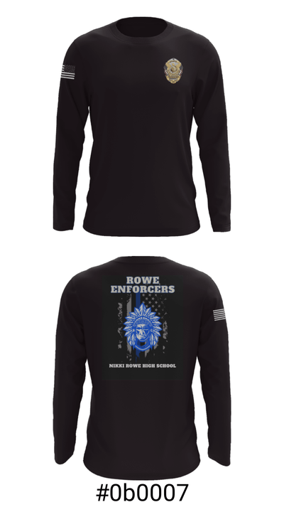 Rowe Enforcers 68406360 Long Sleeve Performance Shirt - 3