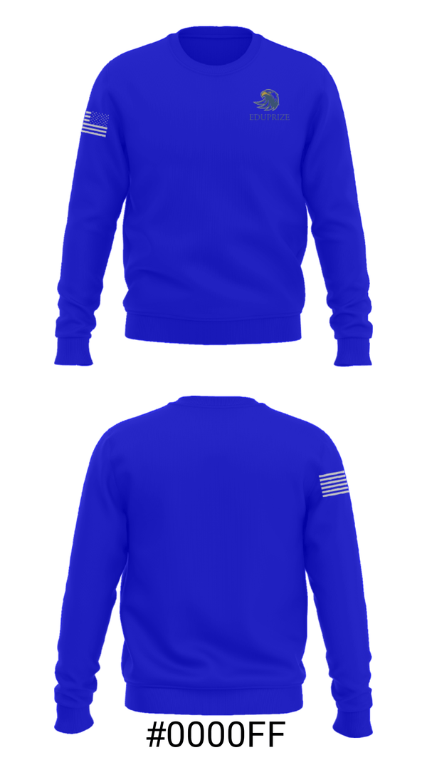 Crew Neck Sweatshirt, Eduprize School, Spirit Store, Teamtime, Team time, sublimation, custom sports apparel, team uniforms, spirit wear, spiritwear, sports uniforms, custom shirts, team store, custom team store, fundraiser sports, apparel fundraiser