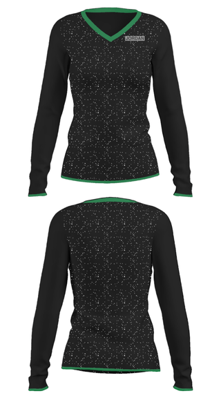 Women's Long Sleeve Vneck Shirt, Jordan Pest Management, , Teamtime, Team time, sublimation, custom sports apparel, team uniforms, spirit wear, spiritwear, sports uniforms, custom shirts, team store, custom team store, fundraiser sports, apparel fundraiser