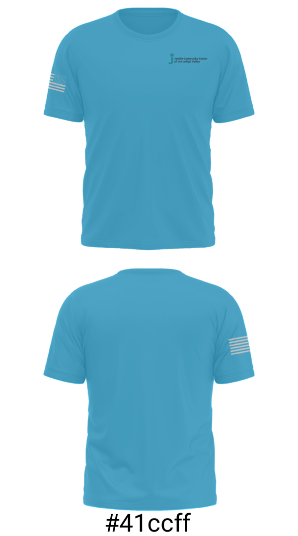 Short Sleeve Performance Shirt, Jewish Community Center of the Lehigh Valley, Spirit Store, Teamtime, Team time, sublimation, custom sports apparel, team uniforms, spirit wear, spiritwear, sports uniforms, custom shirts, team store, custom team store, fundraiser sports, apparel fundraiser