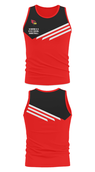 Tank Top, Winston R-6 High School Basketball, Men's Basketball, Teamtime, Team time, sublimation, custom sports apparel, team uniforms, spirit wear, spiritwear, sports uniforms, custom shirts, team store, custom team store, fundraiser sports, apparel fundraiser