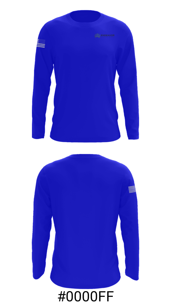Long Sleeve Performance Shirt, Endeavor Charter School, Spirit Store, Teamtime, Team time, sublimation, custom sports apparel, team uniforms, spirit wear, spiritwear, sports uniforms, custom shirts, team store, custom team store, fundraiser sports, apparel fundraiser