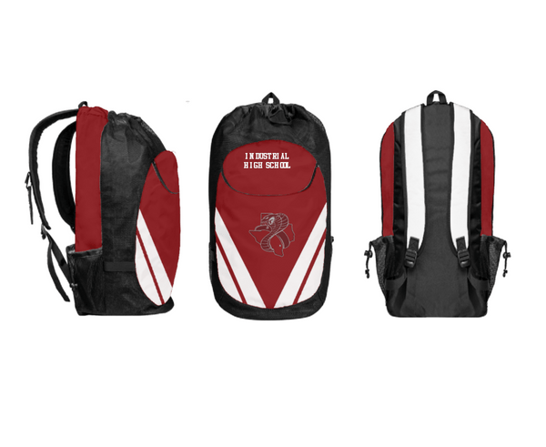 Gear Bag, Industrial High School, Men's Basketball, Teamtime, Team time, sublimation, custom sports apparel, team uniforms, spirit wear, spiritwear, sports uniforms, custom shirts, team store, custom team store, fundraiser sports, apparel fundraiser