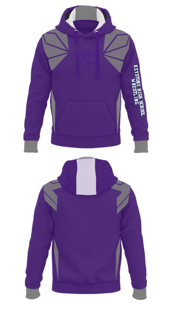 Hoodie, Keystone High School Wrestling, Wrestling, Teamtime, Team time, sublimation, custom sports apparel, team uniforms, spirit wear, spiritwear, sports uniforms, custom shirts, team store, custom team store, fundraiser sports, apparel fundraiser