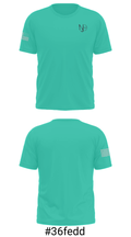 NJ Squash Club 16396700 Short Sleeve Performance Shirt - 19