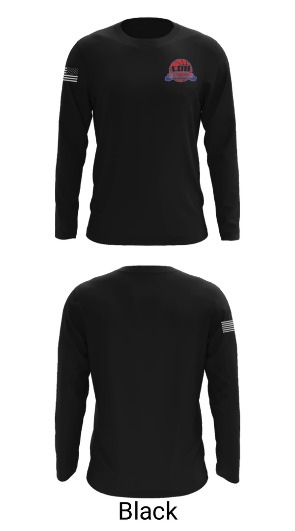 Long Sleeve Performance Shirt, Lil Dribblers Basketball, Men's Basketball, Teamtime, Team time, sublimation, custom sports apparel, team uniforms, spirit wear, spiritwear, sports uniforms, custom shirts, team store, custom team store, fundraiser sports, apparel fundraiser