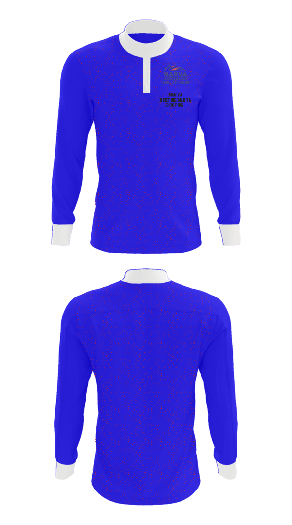 Quarter Zip Jacket, Marva Roofing, , Teamtime, Team time, sublimation, custom sports apparel, team uniforms, spirit wear, spiritwear, sports uniforms, custom shirts, team store, custom team store, fundraiser sports, apparel fundraiser