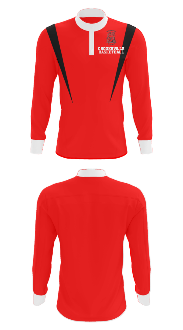 Quarter Zip Jacket, Crooksville High School Basketball, Men's Basketball, Teamtime, Team time, sublimation, custom sports apparel, team uniforms, spirit wear, spiritwear, sports uniforms, custom shirts, team store, custom team store, fundraiser sports, apparel fundraiser
