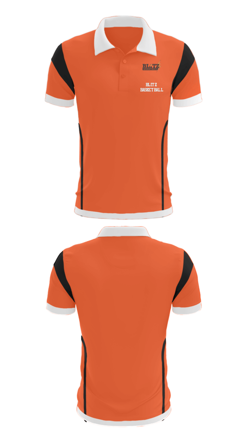 Short Sleeve Performance Polo, Blitz Basketball, Men's Basketball, Teamtime, Team time, sublimation, custom sports apparel, team uniforms, spirit wear, spiritwear, sports uniforms, custom shirts, team store, custom team store, fundraiser sports, apparel fundraiser