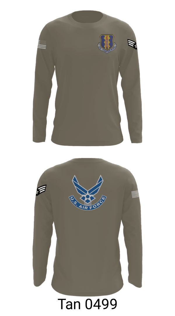 Long Sleeve Performance Shirt, 33rd Tactical Fighter Wing, Air Force, Teamtime, Team time, sublimation, custom sports apparel, team uniforms, spirit wear, spiritwear, sports uniforms, custom shirts, team store, custom team store, fundraiser sports, apparel fundraiser