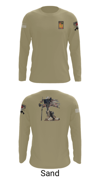 Long Sleeve Performance Shirt, 18th FA BDE Airborne, Army, Teamtime, Team time, sublimation, custom sports apparel, team uniforms, spirit wear, spiritwear, sports uniforms, custom shirts, team store, custom team store, fundraiser sports, apparel fundraiser
