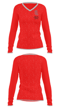 Silver Lake Regional High School Gymnastics 28156223 Women's Long Sleeve V-neck Shirt - 33