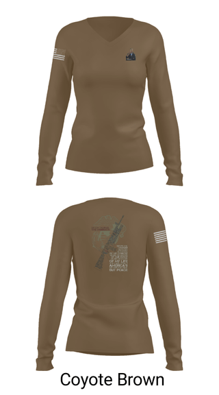 Women's Long Sleeve Vneck Shirt, , Marines, Teamtime, Team time, sublimation, custom sports apparel, team uniforms, spirit wear, spiritwear, sports uniforms, custom shirts, team store, custom team store, fundraiser sports, apparel fundraiser