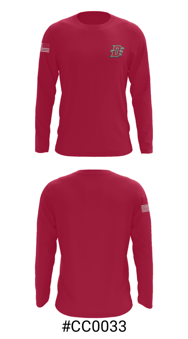 Long Sleeve Performance Shirt, Dover Area High School Wrestling, Wrestling, Teamtime, Team time, sublimation, custom sports apparel, team uniforms, spirit wear, spiritwear, sports uniforms, custom shirts, team store, custom team store, fundraiser sports, apparel fundraiser