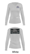 Marva Roofing 1081209 Women's Long Sleeve V-neck Shirt - 6