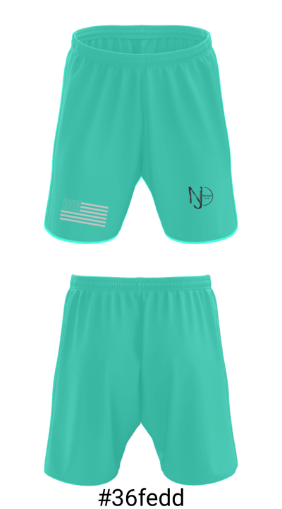 NJ Squash Club 16396700 Athletic Shorts With Pockets - 15