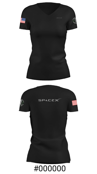 Women's Short Sleeve Vneck Shirt, X FORCÉ ZX CJNG ELITE, Space Force, Teamtime, Team time, sublimation, custom sports apparel, team uniforms, spirit wear, spiritwear, sports uniforms, custom shirts, team store, custom team store, fundraiser sports, apparel fundraiser