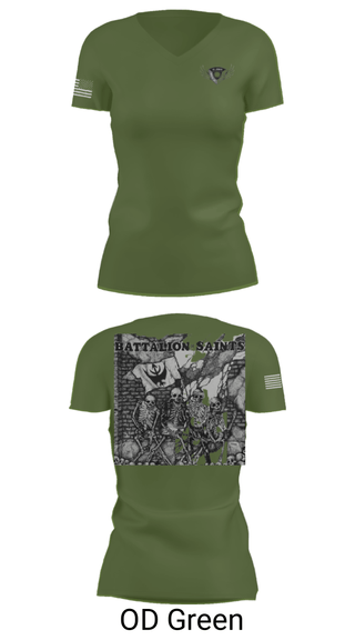 Women's Short Sleeve Vneck Shirt, , Army, Teamtime, Team time, sublimation, custom sports apparel, team uniforms, spirit wear, spiritwear, sports uniforms, custom shirts, team store, custom team store, fundraiser sports, apparel fundraiser