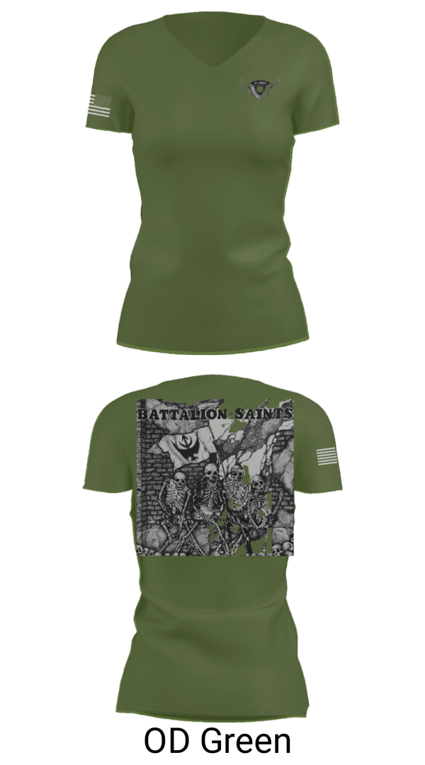 Women's Short Sleeve Vneck Shirt, , Army, Teamtime, Team time, sublimation, custom sports apparel, team uniforms, spirit wear, spiritwear, sports uniforms, custom shirts, team store, custom team store, fundraiser sports, apparel fundraiser