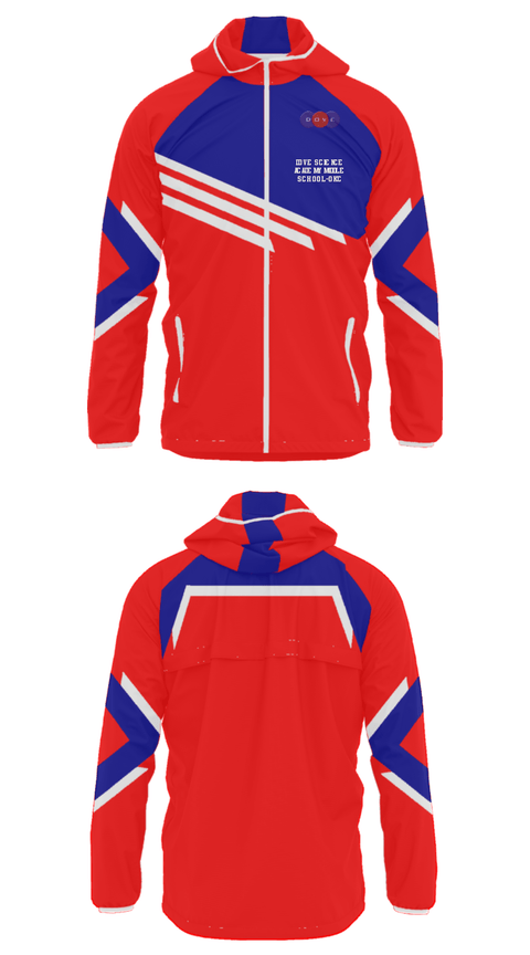 Windbreaker, Dove Science Academy Middle School-OKC, Spirit Store, Teamtime, Team time, sublimation, custom sports apparel, team uniforms, spirit wear, spiritwear, sports uniforms, custom shirts, team store, custom team store, fundraiser sports, apparel fundraiser
