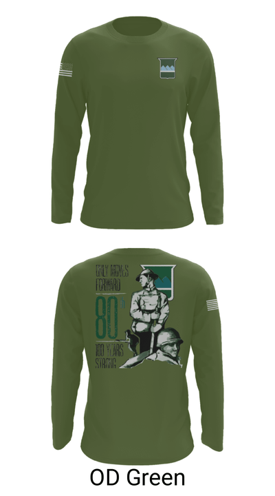 80th Training Command 12483809 Long Sleeve Performance Shirt - 27