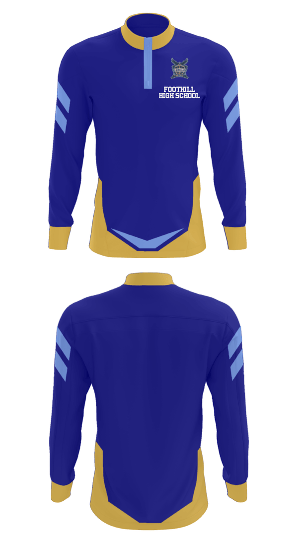 Quarter Zip Jacket, Foothill High School, Spirit Store, Teamtime, Team time, sublimation, custom sports apparel, team uniforms, spirit wear, spiritwear, sports uniforms, custom shirts, team store, custom team store, fundraiser sports, apparel fundraiser