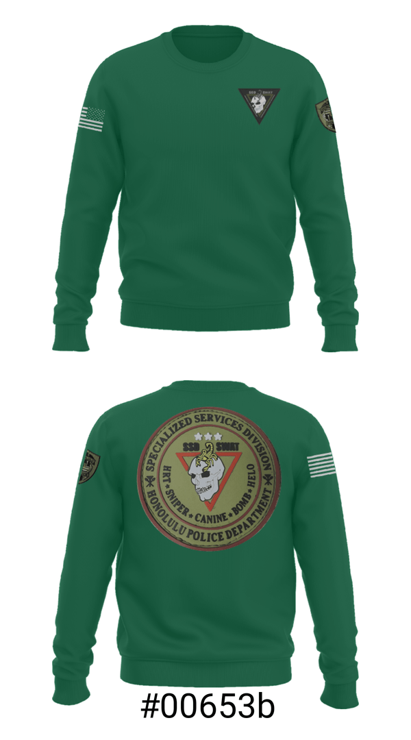 Crew Neck Sweatshirt, SSD, Police, Teamtime, Team time, sublimation, custom sports apparel, team uniforms, spirit wear, spiritwear, sports uniforms, custom shirts, team store, custom team store, fundraiser sports, apparel fundraiser