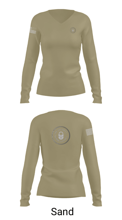 ATYPICAL SECURITY GUARD 4785157 Women's Long Sleeve V-neck Shirt - 47