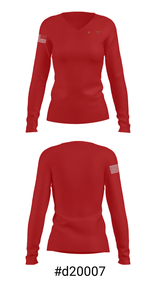 Women's Long Sleeve Vneck Shirt, Hope Lutheran Church and School, Spirit Store, Teamtime, Team time, sublimation, custom sports apparel, team uniforms, spirit wear, spiritwear, sports uniforms, custom shirts, team store, custom team store, fundraiser sports, apparel fundraiser