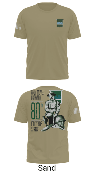 Short Sleeve Performance Shirt, 80th Training Command, , Teamtime, Team time, sublimation, custom sports apparel, team uniforms, spirit wear, spiritwear, sports uniforms, custom shirts, team store, custom team store, fundraiser sports, apparel fundraiser