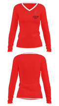 Wyoming Indian Elementary School 82749116 Women's Long Sleeve V-neck Shirt - 33