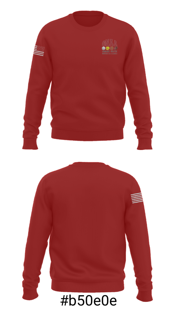 Crew Neck Sweatshirt, Great Neck Athletic Association Basketball, Men's Basketball, Teamtime, Team time, sublimation, custom sports apparel, team uniforms, spirit wear, spiritwear, sports uniforms, custom shirts, team store, custom team store, fundraiser sports, apparel fundraiser