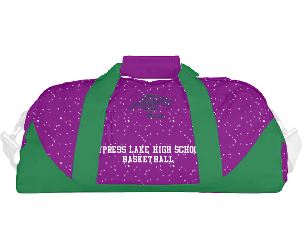 Duffle Bag, Cypress Lake High School Basketball, Women's Basketball, Teamtime, Team time, sublimation, custom sports apparel, team uniforms, spirit wear, spiritwear, sports uniforms, custom shirts, team store, custom team store, fundraiser sports, apparel fundraiser