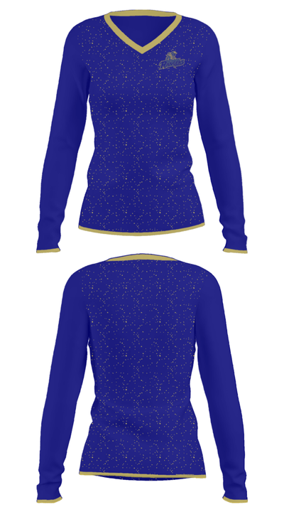 Northwest Area High School 55654161 Women's Long Sleeve V-neck Shirt - 33