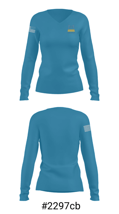 Meridian Public Charter School Basketball 37815105 Women's Long Sleeve V-neck Shirt - 20